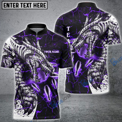 Frenzidea Magma Dragon Bowling Personalized Name, Team Name 3D Shirt (4 Colors)