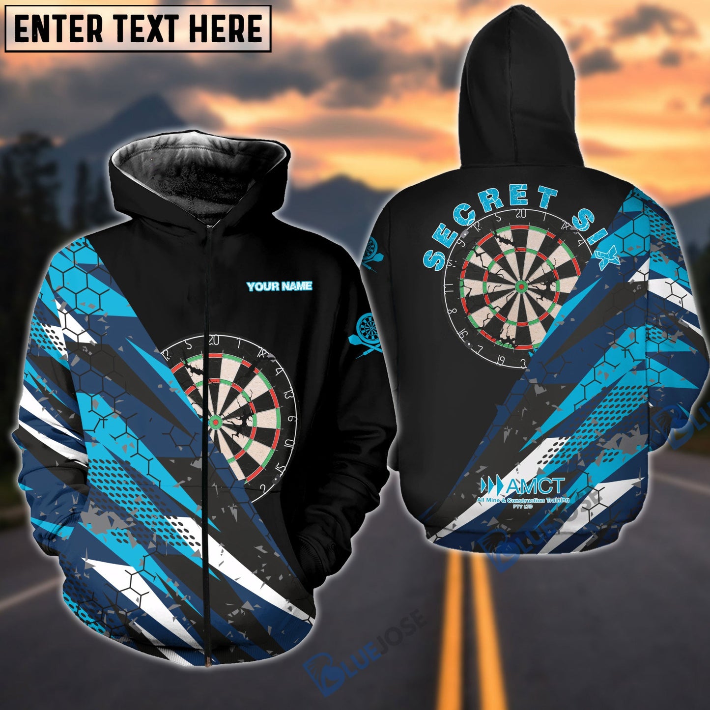 Frenzidea Darts AMCT Logo Personalized Name Shirt