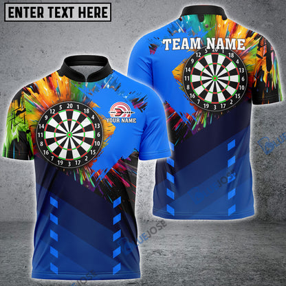Frenzidea Darts Board Colorful Personalized Name, Team Name 3D Shirt (5 Colors)