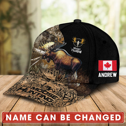 Frenzidea Love Moose Hunting Personalized Cap