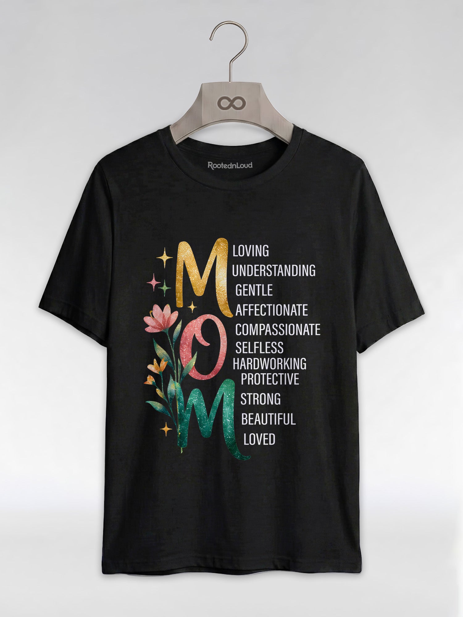 Black Mom Excellence: The Heart of the Family Graphic T-Shirt - RootednLoud