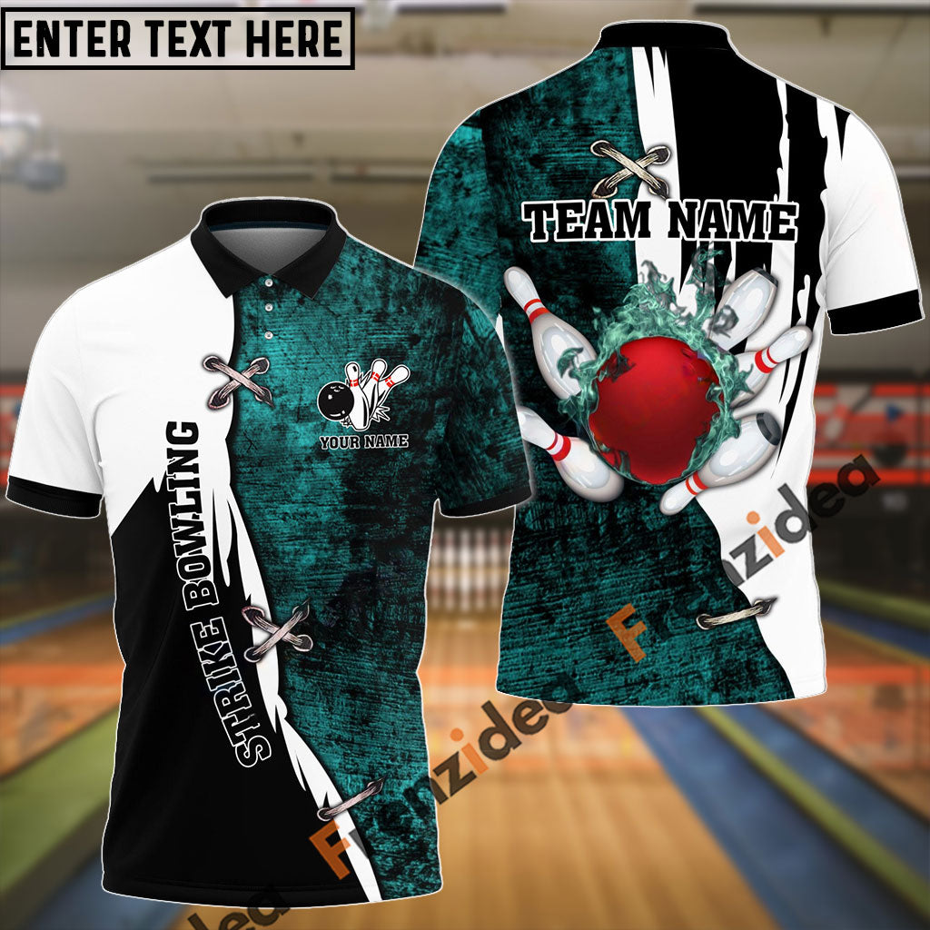 frenzidea Bowling And Pins Resurrection Fire Customized Name 3D Shirt (4 Colors)