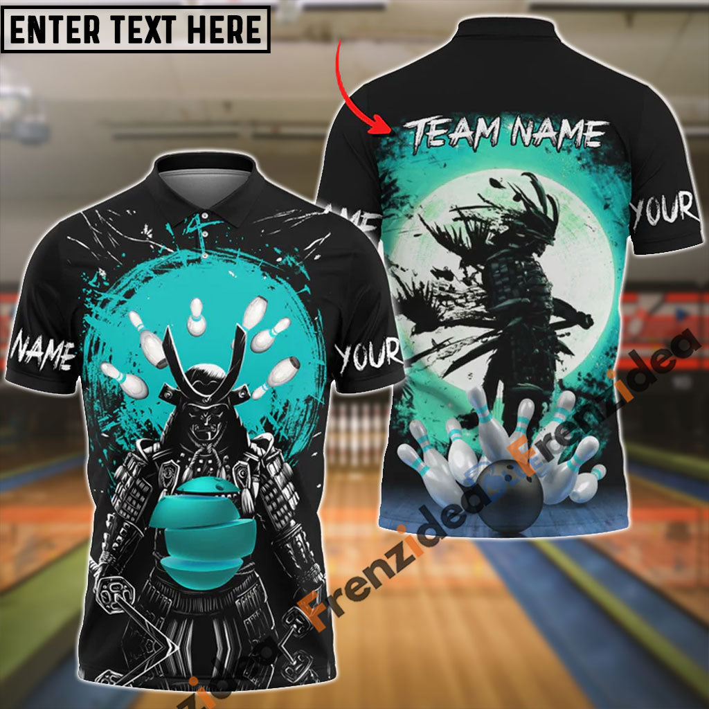 frenzidea Bowling And Pins Samurai Showdown Customized Name 3D Shirt (4 Colors)