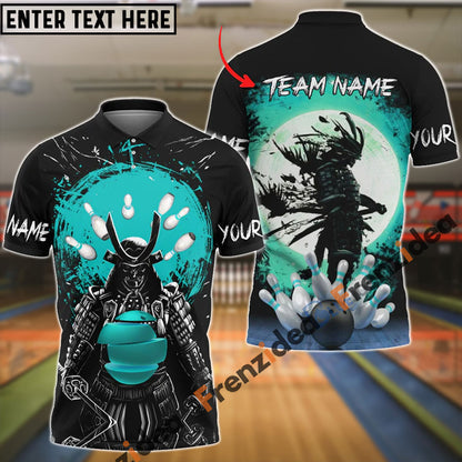 frenzidea Bowling And Pins Samurai Showdown Customized Name 3D Shirt (4 Colors)