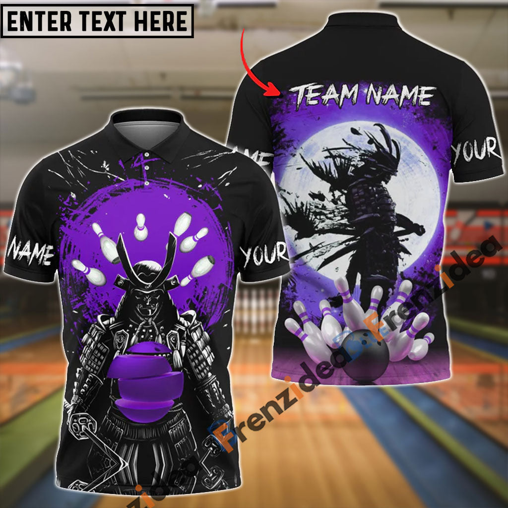 frenzidea Bowling And Pins Samurai Showdown Customized Name 3D Shirt (4 Colors)