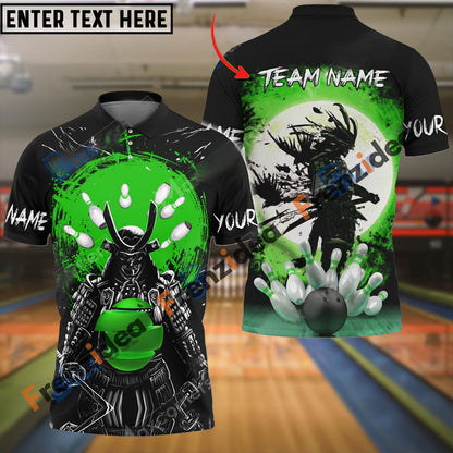frenzidea Bowling And Pins Samurai Showdown Customized Name 3D Shirt (4 Colors)
