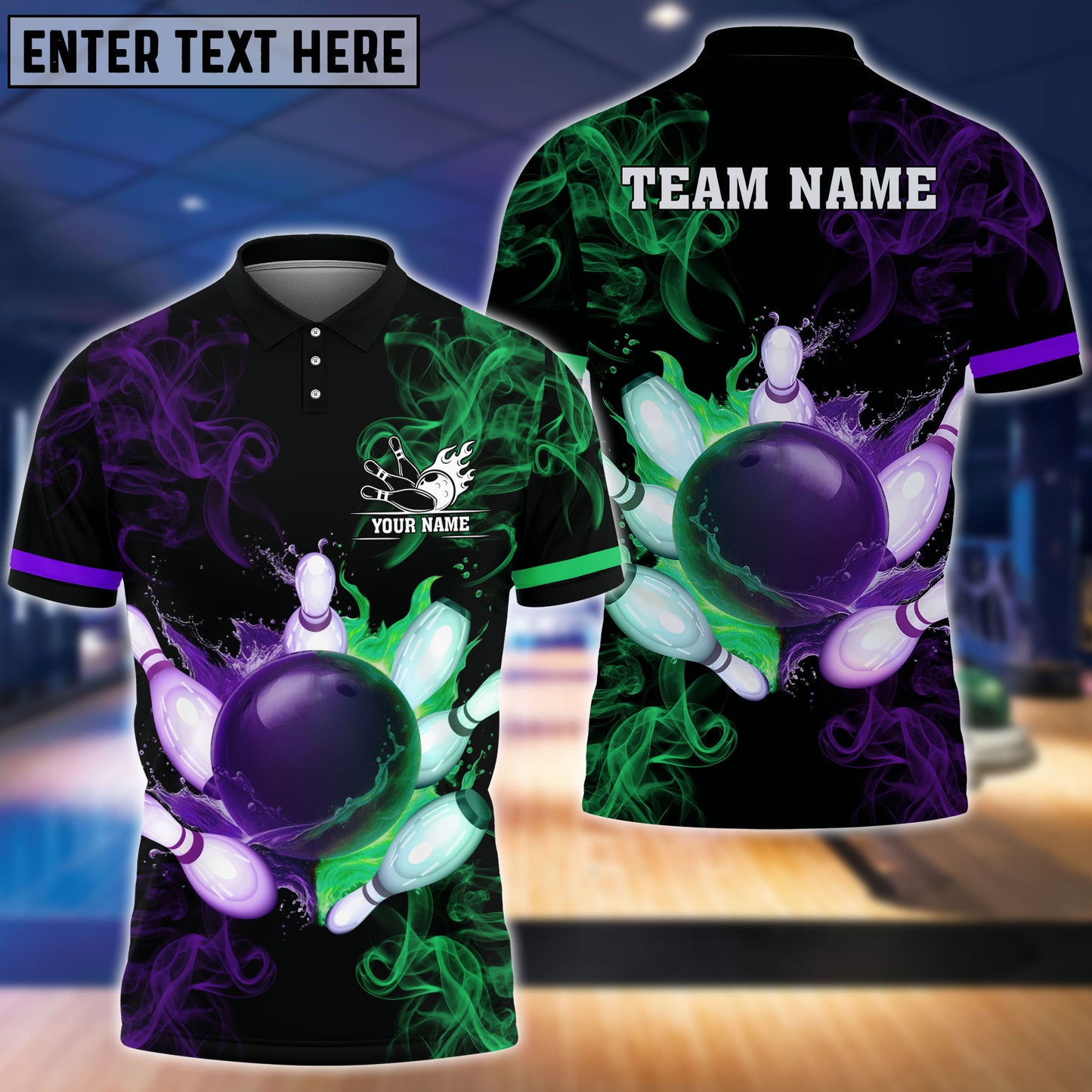 Frenzidea Bowling And Pins Equal Battle Customized Name 3D Shirt (4 Colors)