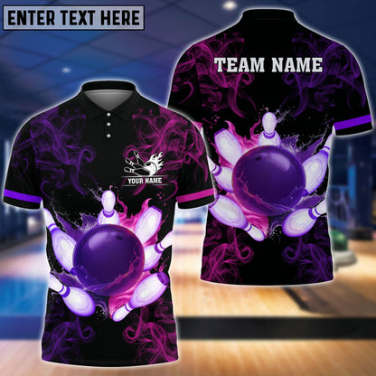 Frenzidea Bowling And Pins Equal Battle Customized Name 3D Shirt (4 Colors)