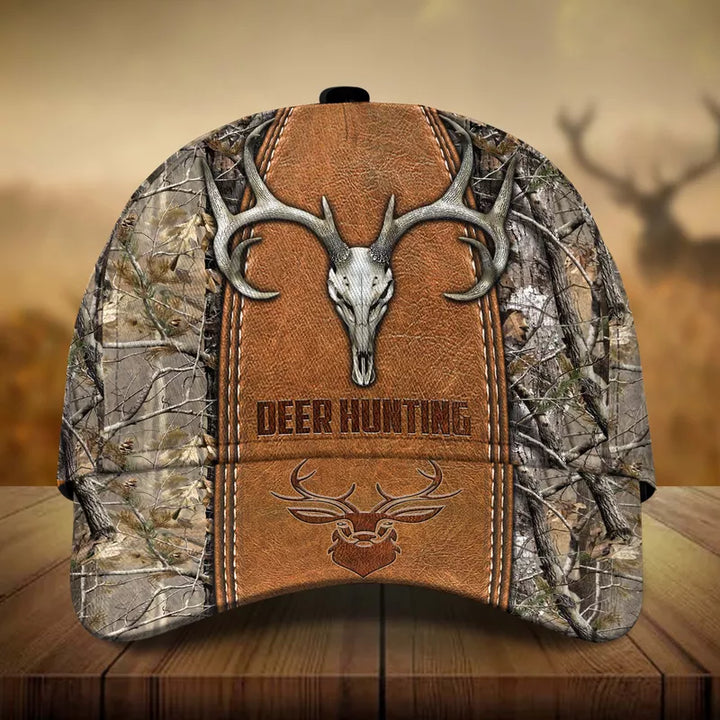 Frenzidea Premium Skull Deer Hunting Multicolor Personalized Cap