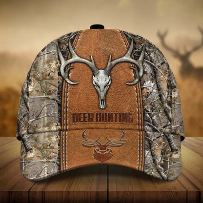 Frenzidea Premium Skull Deer Hunting Multicolor Personalized Cap