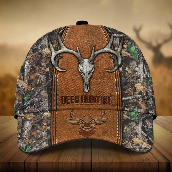Frenzidea Premium Skull Deer Hunting Multicolor Personalized Cap