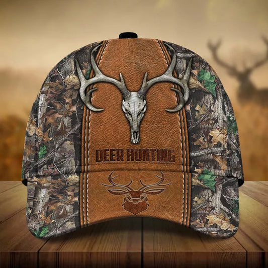 Frenzidea Premium Skull Deer Hunting Multicolor Personalized Cap