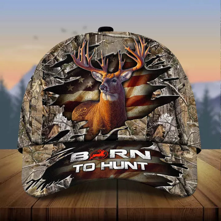 Frenzidea Premium Born To Hunt Deer Hunting Multicolor Cap