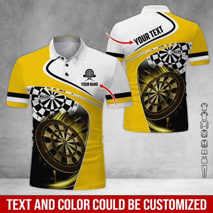 Frenzidea Dartboard Lighting Personalized Name 3D Shirt (6 Colors)