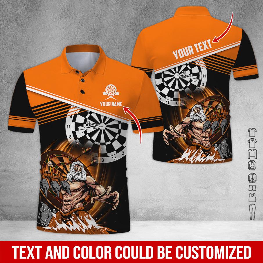 Frenzidea Poseidon Darts Personalized Name 3D Shirt (12 Colors)
