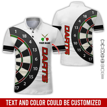 Frenzidea Darts Is My Love Personalized Name 3D Shirt (12 Colors)