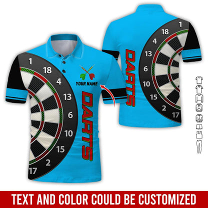 Frenzidea Darts Is My Love Personalized Name 3D Shirt (12 Colors)