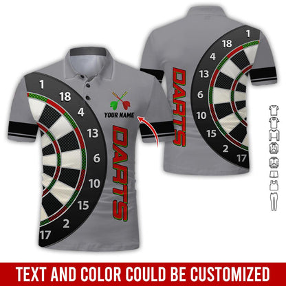 Frenzidea Darts Is My Love Personalized Name 3D Shirt (12 Colors)