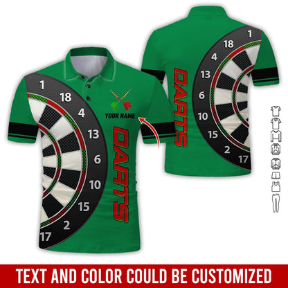 Frenzidea Darts Is My Love Personalized Name 3D Shirt (12 Colors)