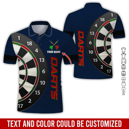 Frenzidea Darts Is My Love Personalized Name 3D Shirt (12 Colors)