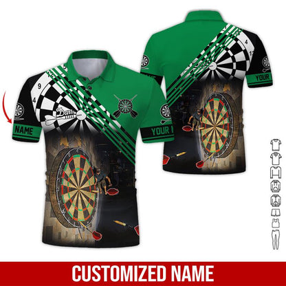Frenzidea Love Trumpet Darts Personalized Name 3D Shirt (12 Colors)