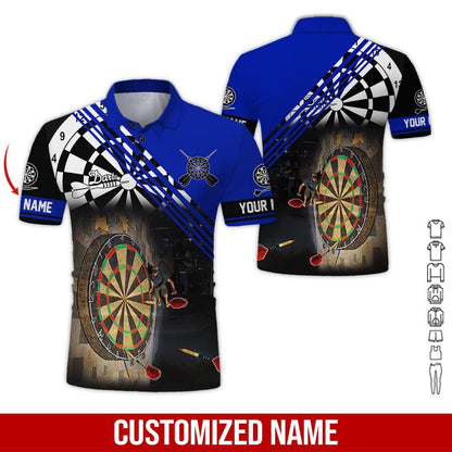 Frenzidea Love Trumpet Darts Personalized Name 3D Shirt (12 Colors)