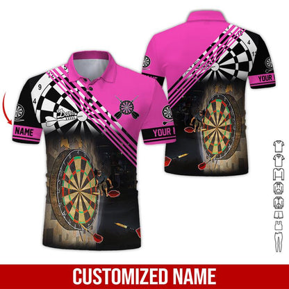 Frenzidea Love Trumpet Darts Personalized Name 3D Shirt (12 Colors)