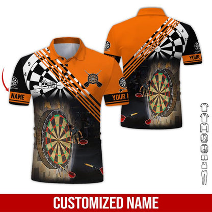 Frenzidea Love Trumpet Darts Personalized Name 3D Shirt (12 Colors)