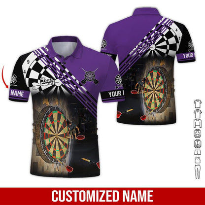 Frenzidea Love Trumpet Darts Personalized Name 3D Shirt (12 Colors)
