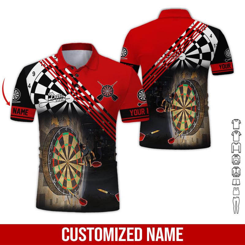 Frenzidea Love Trumpet Darts Personalized Name 3D Shirt (12 Colors)