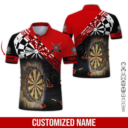 Frenzidea Love Trumpet Darts Personalized Name 3D Shirt (12 Colors)