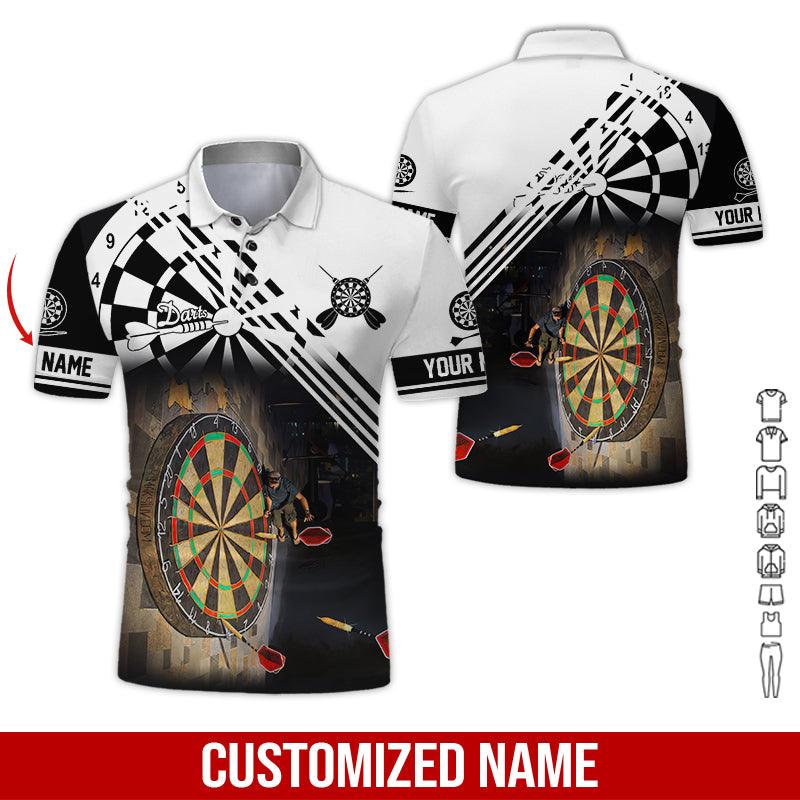 Frenzidea Love Trumpet Darts Personalized Name 3D Shirt (12 Colors)