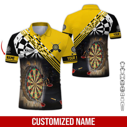 Frenzidea Love Trumpet Darts Personalized Name 3D Shirt (12 Colors)