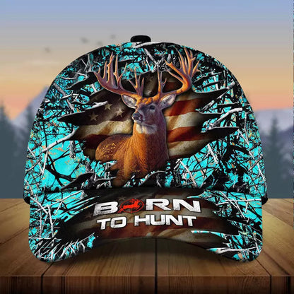 Frenzidea Premium Born To Hunt Deer Hunting Multicolor Cap
