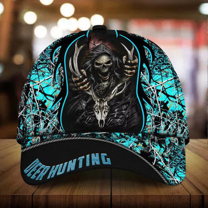 Frenzidea Cool Skull Deer Hunting Personalized Cap