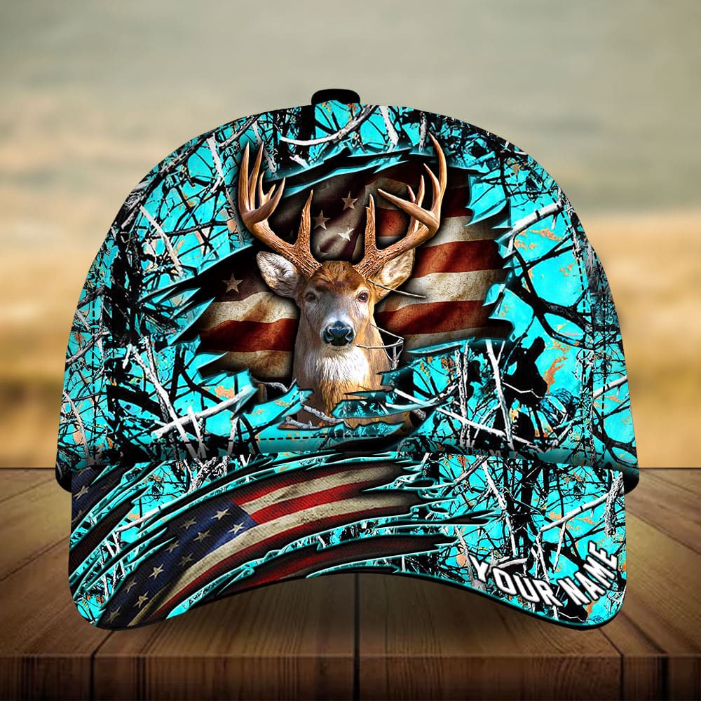 Frenzidea Premium Loralle Cracked Deer Hunting Multicolor Personalized Cap
