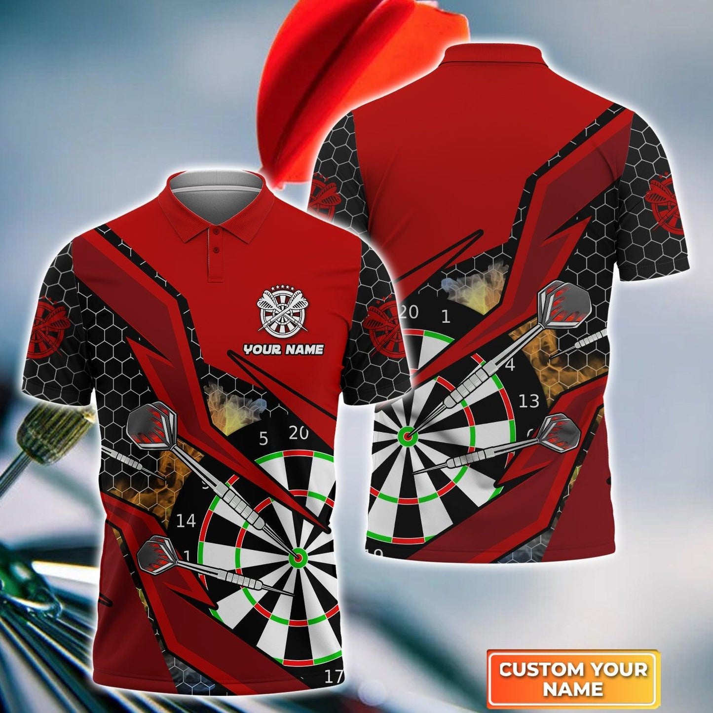 Frenzidea Dart Board Personalized Name, Team Name 3D Shirt