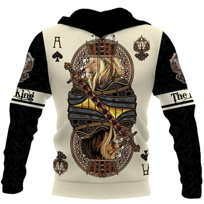 Frenzidea King Ace Spade Lion Poke Polo Shirt