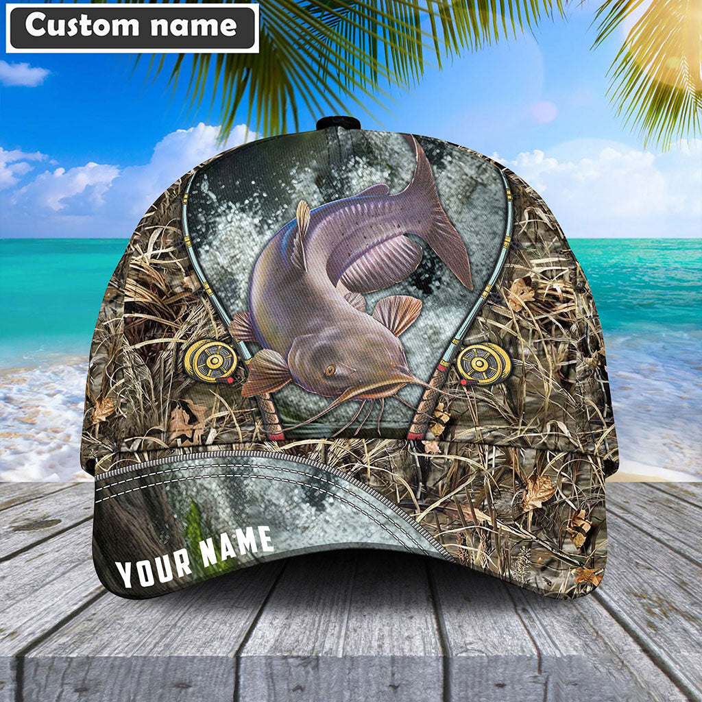 Frenzidea Custom Name Catfish Fishing Rod Cap