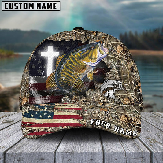 Frenzidea Personalized Smallmouth Bass Fishing Cap