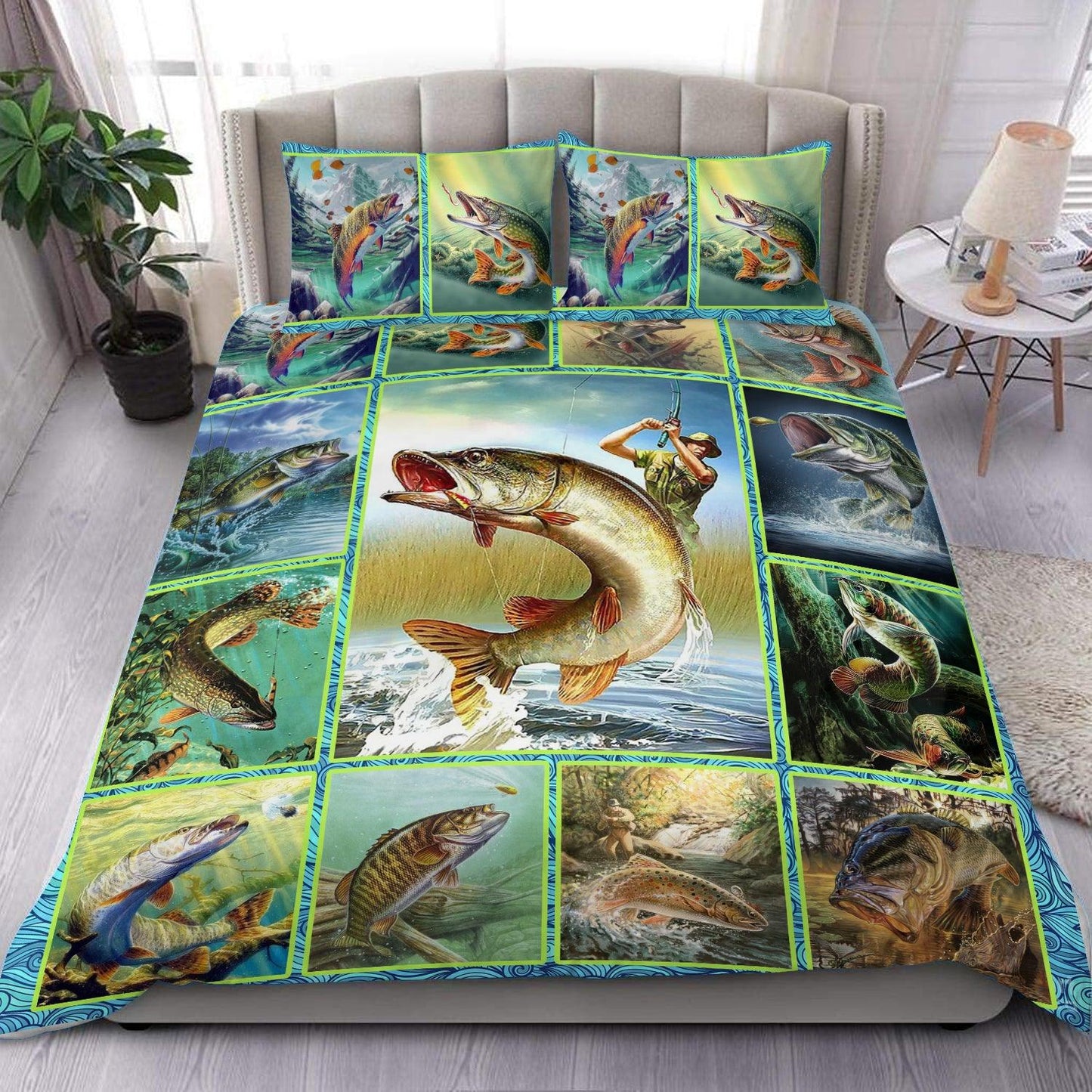 Frenzidea Love Fishing Gift Bedding Set