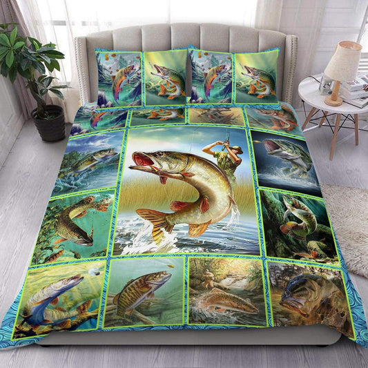 Frenzidea Love Fishing Gift Bedding Set