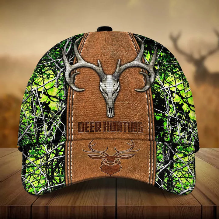 Frenzidea Premium Skull Deer Hunting Multicolor Personalized Cap