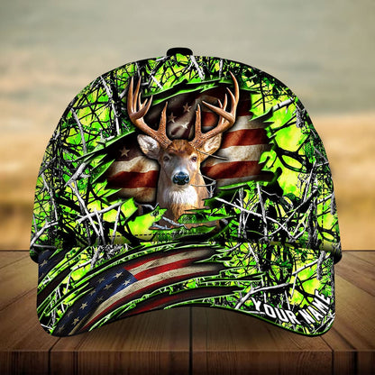 Frenzidea Premium Loralle Cracked Deer Hunting Multicolor Personalized Cap