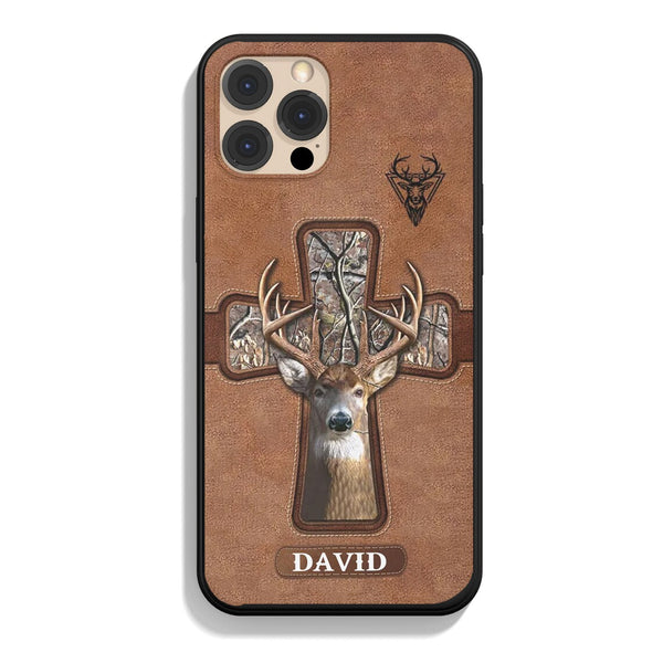Frenzidea Hunting Lovers Hunt Cross Gift Personalized Name Phone Case