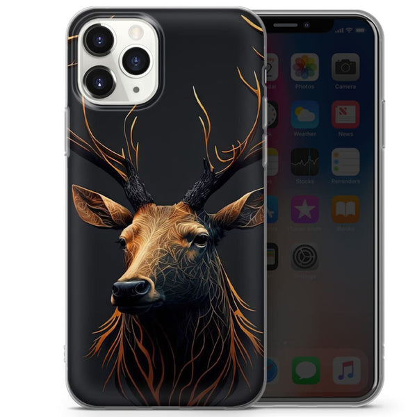 Frenzidea Deer Art 3 Personalized Name Phone Case
