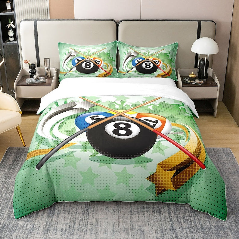 frenzidea Billiards Ball Cue 3D Stars Graffiti Bedding Set