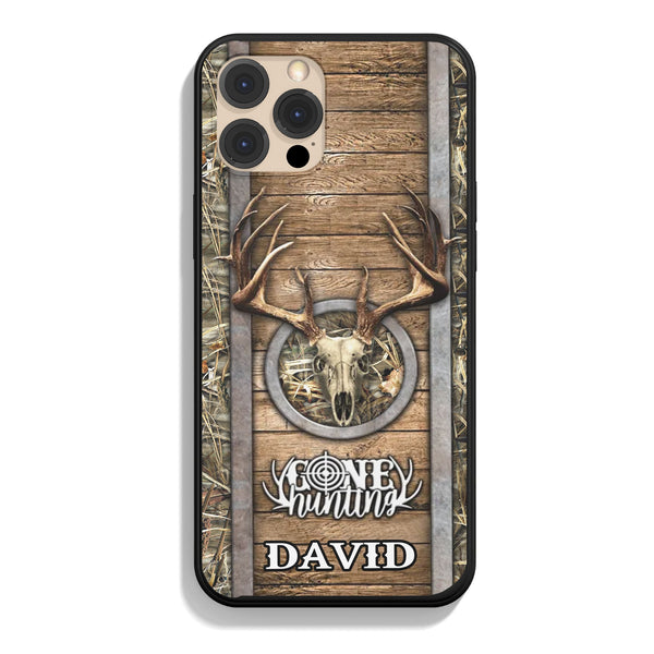 Frenzidea Hunting Skull Personalized Name Phone Case