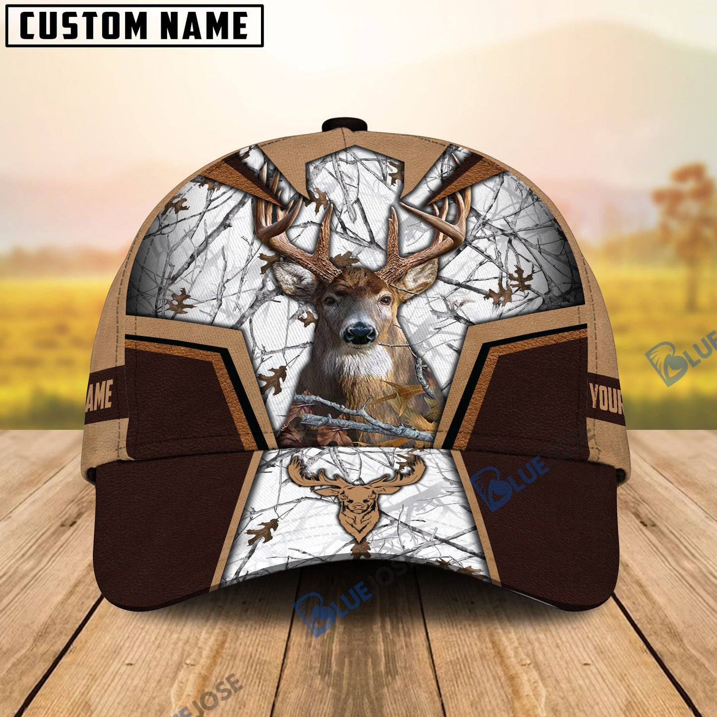 frenzidea Deer Hunting Premium Personalized Name Cap