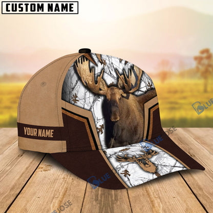 frenzidea Moose Hunting Premium Personalized Name Cap